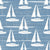 Sailboats in Denim Blue, Coastal Summer Vacation by KristenInStitches Image