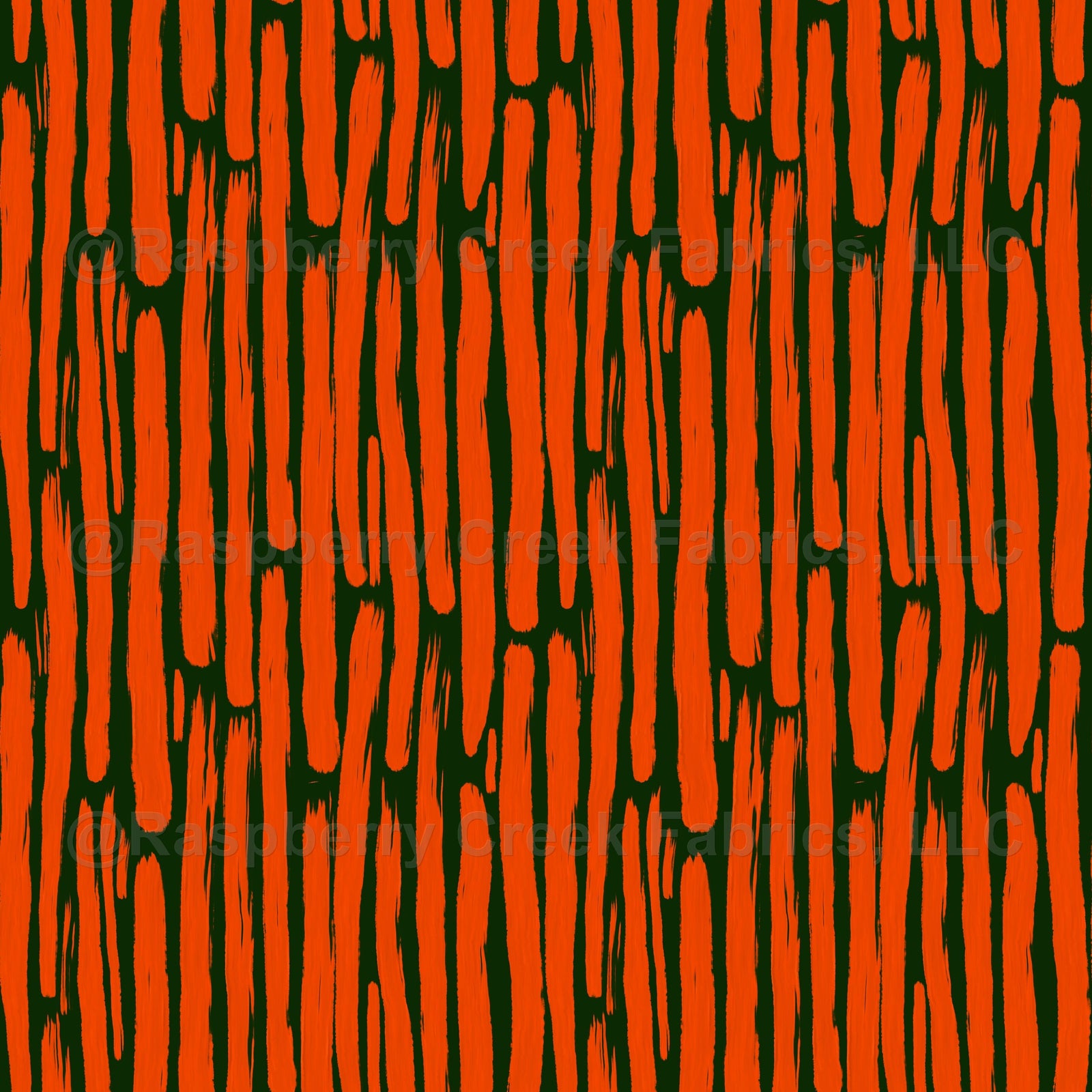 Geometric orange brush strokes vertical