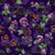 Moody Violas Floral Indigo night Image