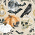 October Moon Gothic Halloween, Spooky Design on Taupe Image