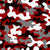 Camouflage in red, black, gray and white, Trendy Camouflage, Casual wear camo, sportswear camouflage, small camouflage print, shirts, skirts, cargo pants Image