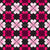 Be My Valentine Heart Flowers Grid Dark Image
