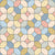 Simple Geometric moroccan tile style shapes soft warm multicolored Image