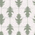 Ikat Oak Leaves Cypress Garden White Stripes Botanical Wallpaper, Ikat Oak Leaves by Dawn K Designs Image