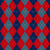 Argyle Pattern, Red Navy Blue Blue, Orange Stitching Image