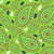 Daisy madness collection coordinate pattern in blue,pink and apple green background Image
