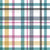 American Folksy Floral Multicolor Plaid on White Coordinate. Image