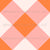 Diagonal Checkered Gingham Plaid Grid In Orange And Soft Blush Pink Image