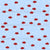 Red Fish White Dots Baby Blue Image