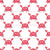 Cute Red Crabs on White Image