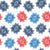Geometric Starbursts in Red, White, and Blue - A Modern Take on Patriotic Design for Festive Celebrations! Image