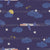 Night flying - (the world above collection) - Aeroplanes flying in the night sky, lots of clouds, stars and a moon in this plane inspired design. Image