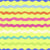 Hand Drawn Rainbow Wavy Stripes on Yellow Image