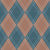 Trellis Argyle diagonal grid - kitchen shirt blanket coastal – mocha mousse brown teal blue.  Reserved in color this pattern is a perfect standalone or supporting pattern for the mocha mousse collection. A classic with a twist that shines. Image