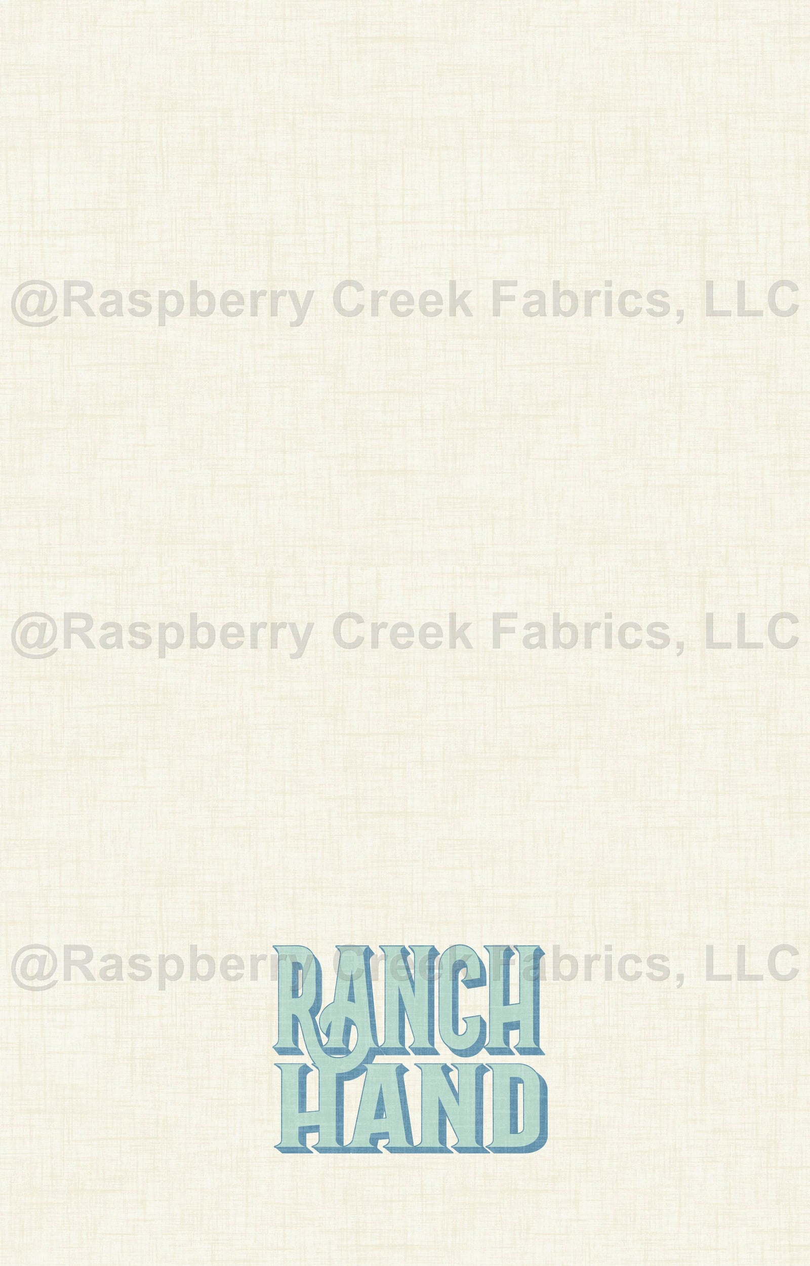 Highland Summer Tea Towel Panel- Ranch Hand Blue