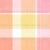Pink and Yellow Sherbet Plaid | Sunshine and Butterflies Collection Image