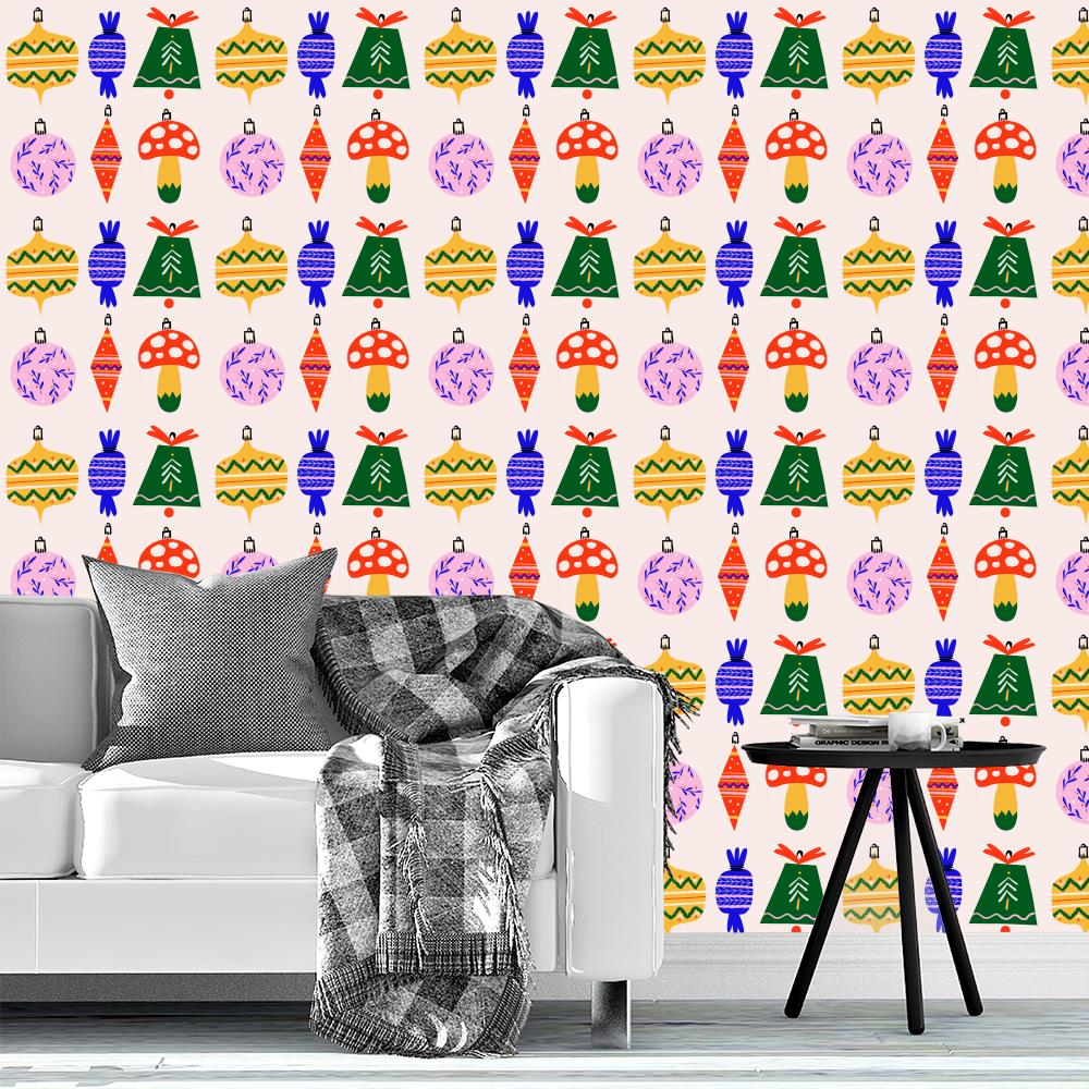 Colorful Christmas ornaments