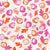 Floral Bounty Buds Sunset in Oranges and Pinks - 12 in repeat Image