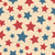 Pattern Of Stars, Red Stars, Blue Stars, 4th Of July, Cream Image