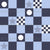 Navy blue and light blue checkerboard with stars Image