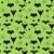 Retro Halloween Midcentury Bats on Light Green Image