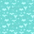 Retro Pastel Halloween Midcentury Bats in Double Turquoise Image