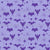 Retro Pastel Halloween Midcentury Bats in Double Purple Image