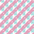 Pastel Retro Christmas Skull Reindeer Turquoise on Pink and White Stripes Image