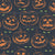 Jack-o'-lanterns with cat eyes in orange and gray. Image