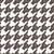 Houndstooth with Rock Hand in Chocolate Brown Image