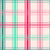 Retro Pink and Aqua Plaid on tinted background large scale wallpaper Image