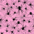 Black Spiders and Webs on Pink Image