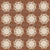 Circular Mandala in Cream on Terracotta Image