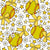 Softball Daisy Floral with Bows and Stars in Yellow Image
