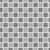 Checkerboard Mosaic Tiles in Outline Grays Image