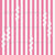 White Stripes with a Twist on Bubblegum Pink Image