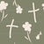 Easter crosses and flowers in a simple cream and olive green colour palette. This is a coordinating design in my Easter Collection. Image