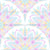 Pastel Rainbow Ice Cream Sundae Art Deco Mandala Image