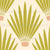Art Deco Desert Palm Leaf Yucca Plant - Green and Cream Image