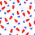 Red, White and Blue Classic Throwback Popsicles on White Image