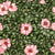 Watercolor wild roses foliage and flowers Image