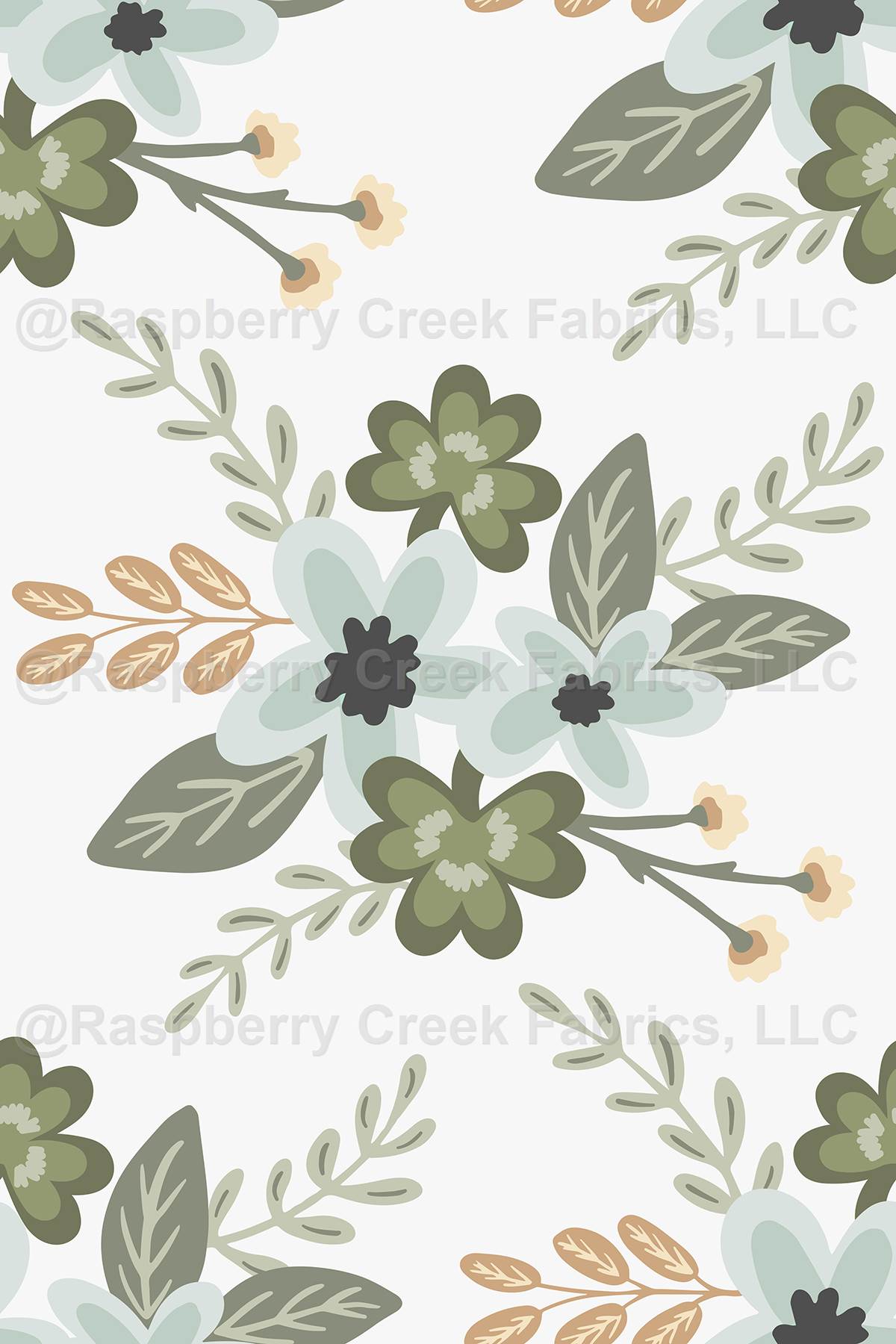 Wild Luck Shamrock Floral White