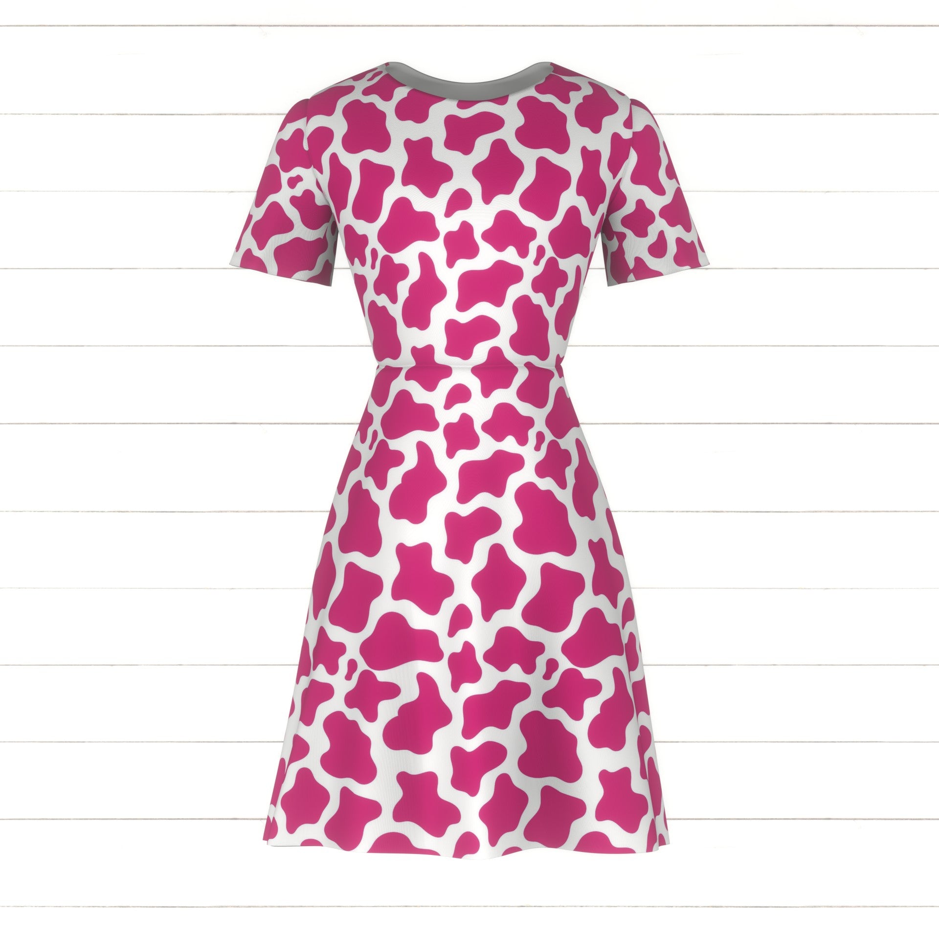 pink cow print dress Pink cow print swirl dress w/pockets Lulu Clothes