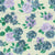 Purple and blue Watercolor Roses and Wildflowers on a light pastel green color background with a background texture. Image