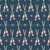Nautical Oars and Starfish in Navy Blue and Red - By The Sea Collection Image