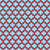 Latticework - Quatrefoil - Moroccan Trellis - Red Gray and Blue Image