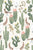 Desert Skull and Cactus Floral in Rustic Cream / Saguaro Canyon Collection by Jaclyn Ruble Design Image