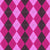 Argyle Pattern, Pink Purple Baby Pink, Black Stitching Image