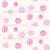 Polka dots simple pink hand drawn Image