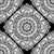 Monochrome Mandala Diamond Tile Image